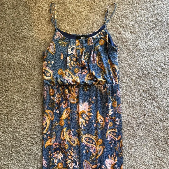 NAIF Orange Ruffled Tiered Maxi Sundress - Picture 2 of 4